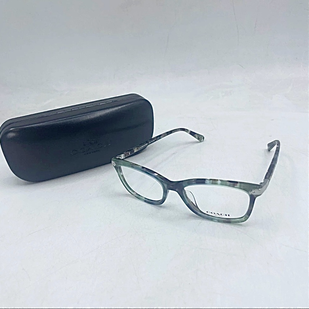 Coach Green Tortoiseshell Cat Eye Glasses